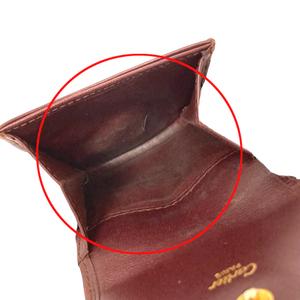 Cartier 赤 ケース・小銭入れ Cartier カルティエ コインケース 小銭入れ ゴールド金具 赤