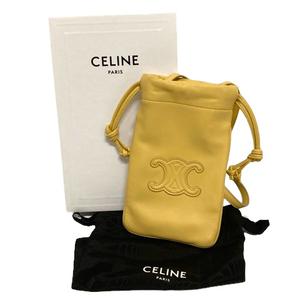 セリーヌ CELINE ドローストリング モバイルポーチ キュイル