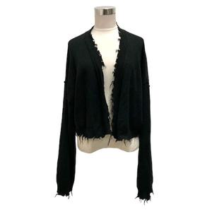 パーバーズ PERVERZE ニットカーディガン ボタンレス カットオフ  