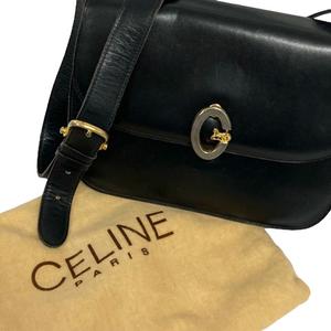 CELINE セリーヌ　ヴィンテージショルダーバッグ　黒 CELINE セリーヌ ショルダーバッグ ブラック トリオンフ