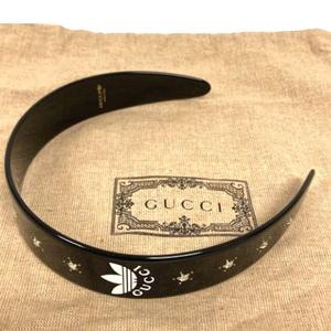 GUCCI×adidas ブラック カチューシャ 未使用品 グッチ GUCCI ×アディダス adidas カチューシャ ヘア
