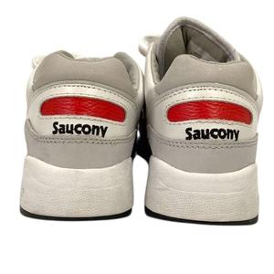 サッカニー SAUCONY スニーカー S70668-2 SHADOW 6000 ローカット ロゴ メッシュ USA6.5 24.5cm 白 ホワイト 赤 レッド メンズ