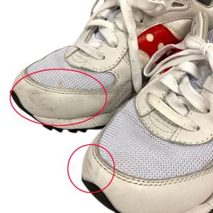 サッカニー SAUCONY スニーカー S70668-2 SHADOW 6000 ローカット ロゴ メッシュ USA6.5 24.5cm 白 ホワイト 赤 レッド メンズ