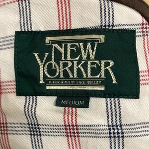 ニューヨーカー NEWYORKER トレンチコート 上着 アウター 無地 M カーキ メンズ