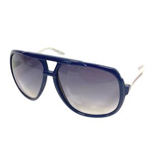 グッチ GUCCI サングラス GG 1622/S HCM44 プラスチック アビエーター グラデーション ロゴ 青 ブルー 白 ホワイト ...