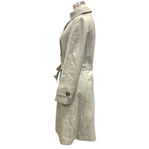 アクアスキュータム AQUASCUTUM トレンチコート アウター ウエストベルト 膝丈 長袖 無地 グレー レディース