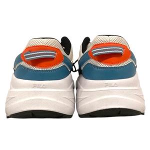 フィラ FILA スニーカー FC2217 厚底 ローカット メッシュ ロゴ 28cm マルチカラー 白 ホワイト 青 ブルー オレンジ 黒 ブラック メンズ