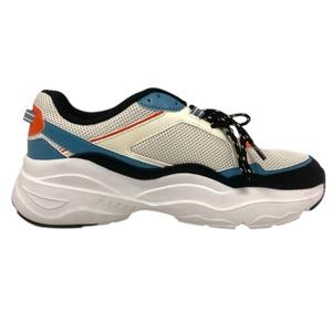 フィラ FILA スニーカー FC2217 厚底 ローカット メッシュ ロゴ 28cm マルチカラー 白 ホワイト 青 ブルー オレンジ 黒 ブラック メンズ