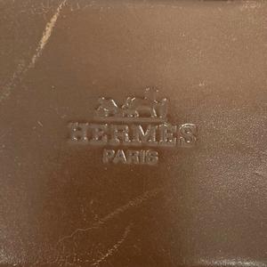 エルメス HERMES イザミール サンダル シューズ ロゴ 茶 ブラウン メンズ