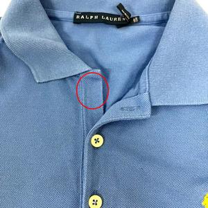 ラルフローレン RALPH LAUREN ポロシャツ カットソー ワンポイント ロゴ刺繍 半袖 М 青 ブルー レディース