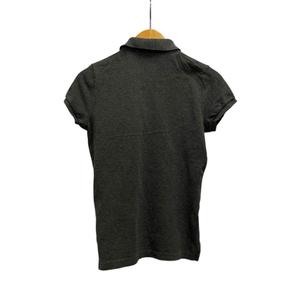 ラルフローレン RALPH LAUREN ポロシャツ 半袖 ロゴ刺繍 コットン S グレー レディース