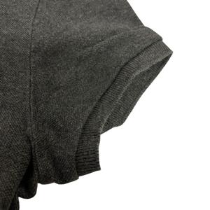 ラルフローレン RALPH LAUREN ポロシャツ 半袖 ロゴ刺繍 コットン S グレー レディース