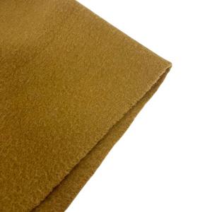 エルメス HERMES マフラー カシミヤ フリンジ ロゴ 刺繍 茶 キャメル  