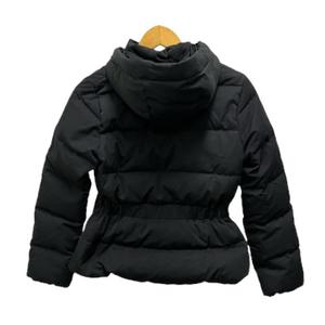 クイーンズコート QUEENS COURT ダウンジャケット 長袖 フード フェザー混 フォックス 無地 1 黒 ブラック レディース