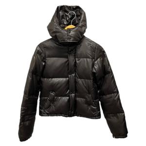 スタニングルアー STUNNING LURE ダウンジャケット 長袖 フード 無地 ナイロン 38 茶 ブラウン レディース