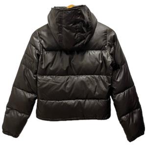 スタニングルアー STUNNING LURE ダウンジャケット 長袖 フード 無地 ナイロン 38 茶 ブラウン レディース