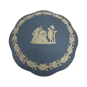 ウェッジウッド WEDGWOOD インテリア 雑貨  ジャスパー 蓋付き小物入れ ギリシャ神話 ブルー その他
