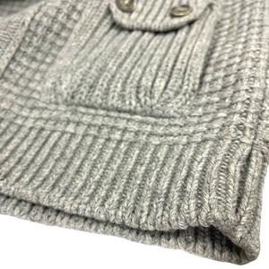 バーク Bark コート ジャケット ニット フード ウール混 長袖 厚手 S グレー メンズ