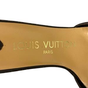 ルイヴィトン LOUIS VUITTON サンダル ミュール ダミエ ロゴ 35.5 茶 ブラウン レディース