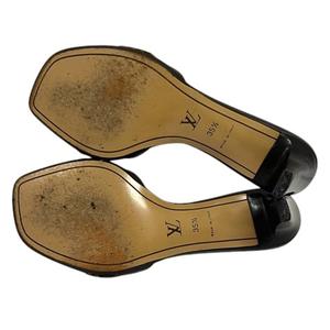 ルイヴィトン LOUIS VUITTON サンダル ミュール ダミエ ロゴ 35.5 茶 ブラウン レディース