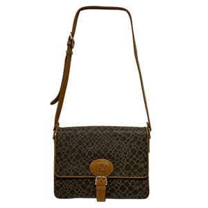 ニナリッチ NINA RICCI ショルダーバッグ 総柄 茶 ブラウン ベージュ レディース