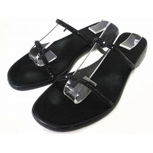 ✨GUCCI ストラップレザーウッドサンダル　ブラック 57afc7f562590facac6fe3fc0c43d5