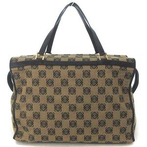 ロエベ LOEWE ヴィンテージ アナグラム キャンバス ボストン