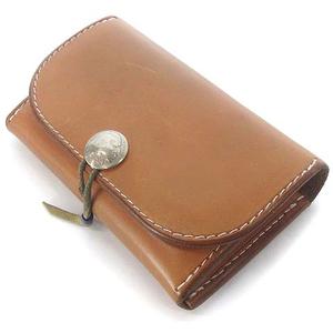 ゴローズ goro's 財布 二つ折り フラップ サドルレザー コンチョボタン