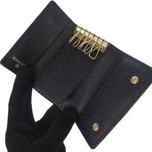 未使用品 シャネル CHANEL A20909 ココボタン 6連 キーケース