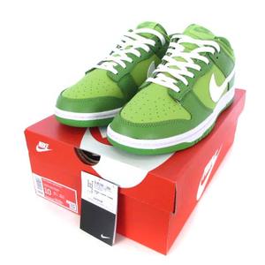 未使用品 ナイキ NIKE DUNK LOW RETRO CHLOROPHYLL/WHITE-VIVID GREEN 