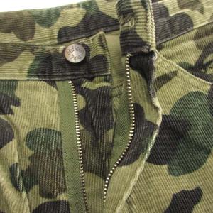 アベイシングエイプ A BATHING APE コーデュロイ パンツ 迷彩 カモフラ