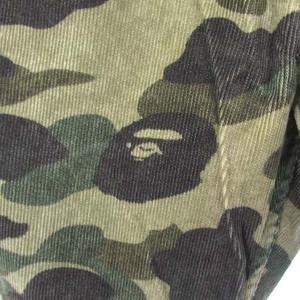 アベイシングエイプ A BATHING APE コーデュロイ パンツ 迷彩 カモフラ