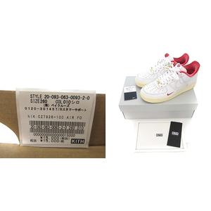 ナイキ NIKE ×KITH Air Force 1 Low White/Red キス ナイキ エア 