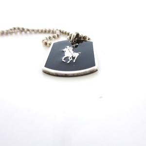 ラルフローレン RALPH LAUREN ロゴ ドッグタグ ネックレス 925 ボール 