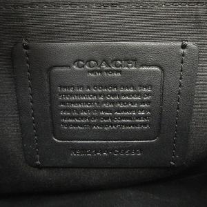 ▼▼ COACH コーチ メンズ トンプソン スモール マップ バッグ シグネチャー ジャカード ウィズ ストライプ アウトレット C9366 ベージュ やや傷や汚れあり ▽▽中古COACH コーチ メンズ トンプソン スモール マップ バッグ