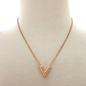 ルイヴィトン エセンシャルV ネックレス ペンダントM80137 ローズ