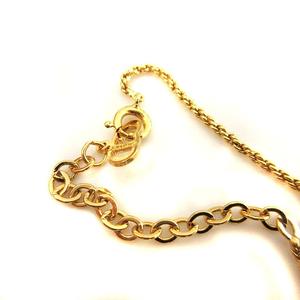 クリスチャンディオール Christian Dior ネックレス CDロゴ ゴールド