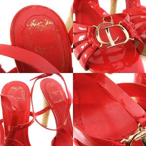 Dior レッド ヒールサンダル Dior レッド ヒールサンダル