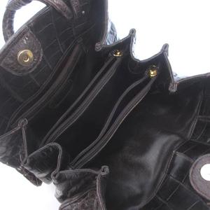 新宿屋 SHINJUKUYA クロコ ショルダーバッグ ハンド レザー 本革 