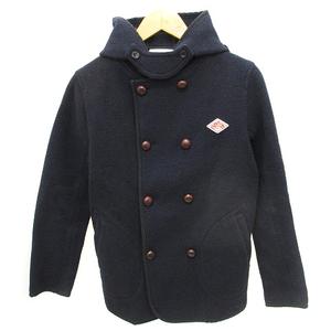 ダントン DANTON モッサコート ワンポイント ロゴ くるみボタン ウール  