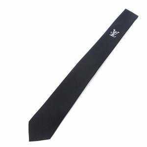 新品未使用 LV ルイヴィトン LOUIS VUITTON ブラック ネクタイ ルイヴィトン LOUIS VUITTON ネクタイ LV ロゴ ダミエ グラ
