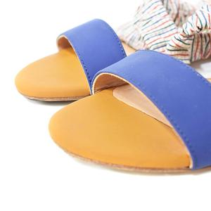 カルヴェン CARVEN 配色 デザイン サンダル フラット ストラップ 