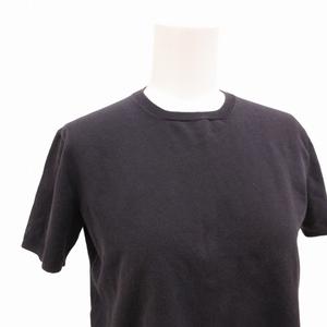 プラダ PRADA ニット セーター 短丈 半袖 40 M 紺 ネイビー /FF 0823