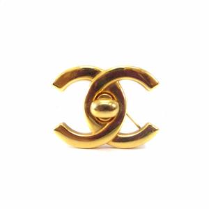 シャネル CHANEL ブローチ ココマーク ターンロック 96A ゴールドカラー ☆AA★ レディース