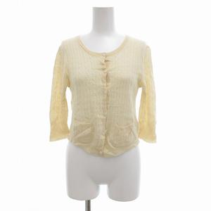 セオリー Theory 美品 カーディガン カシミヤ 2 ベージュ /UO レディース