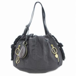 シーバイクロエ SEE BY CHLOE FLO フロウ ショルダーバッグ トート レザーハンドル ポーチ付き グレー /JS レディース