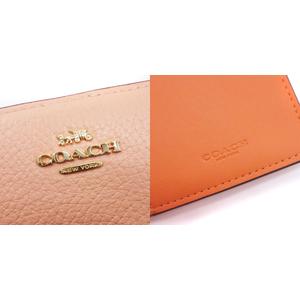 コーチ COACH SLIM ZIP WALLET 長財布 ロングウォレット 二つ折り レザー C8329 ピンク系 レディース