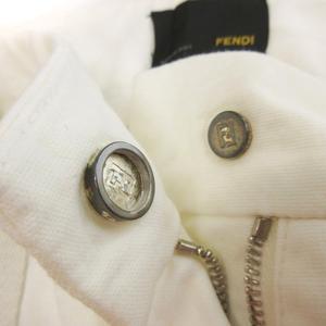 未使用品 フェンディ FENDI ピンタック ストレート パンツ ストレッチ  