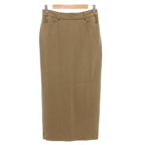ラルフローレン RALPH LAUREN タイトスカート ウール 11 ベージュ ロング /FF レディース