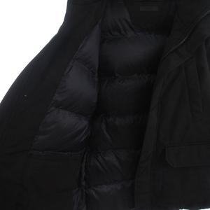 ユニクロ UNIQLO ノンキルト ダウンジャケット 412512 黒 L メンズ